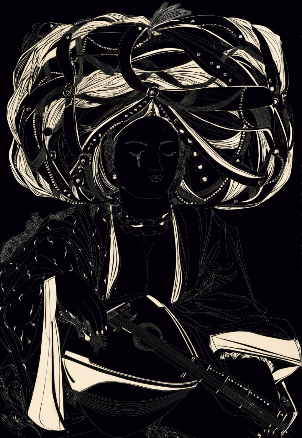 《后宫的帽饰》 80X60cm 2020年