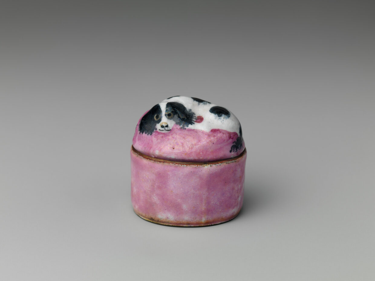 Box 盒 British，19th century，enamel on copper
