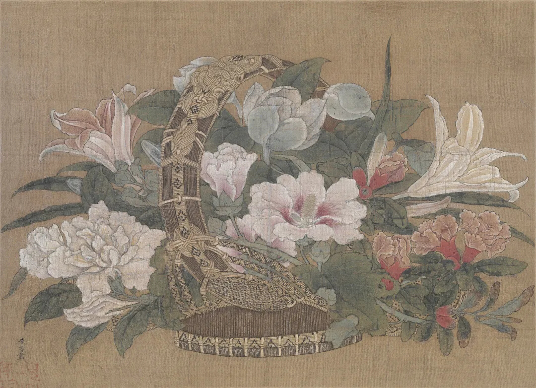 《花篮图（夏）》南宋 李嵩 故宫博物院