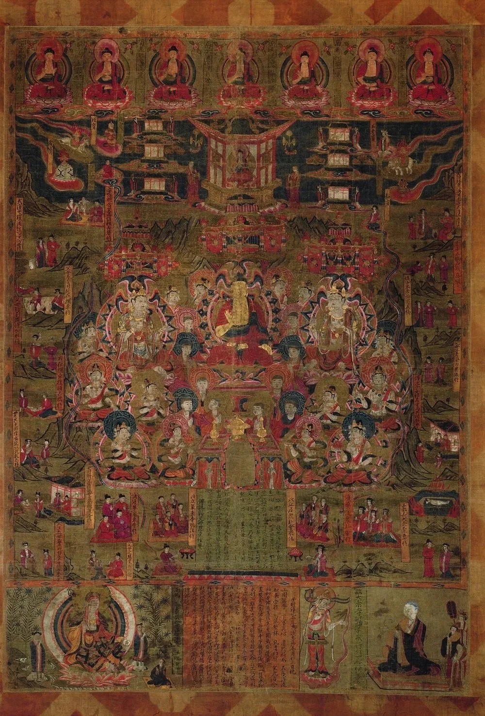 报父母恩重经变绢画（复制品） 宋