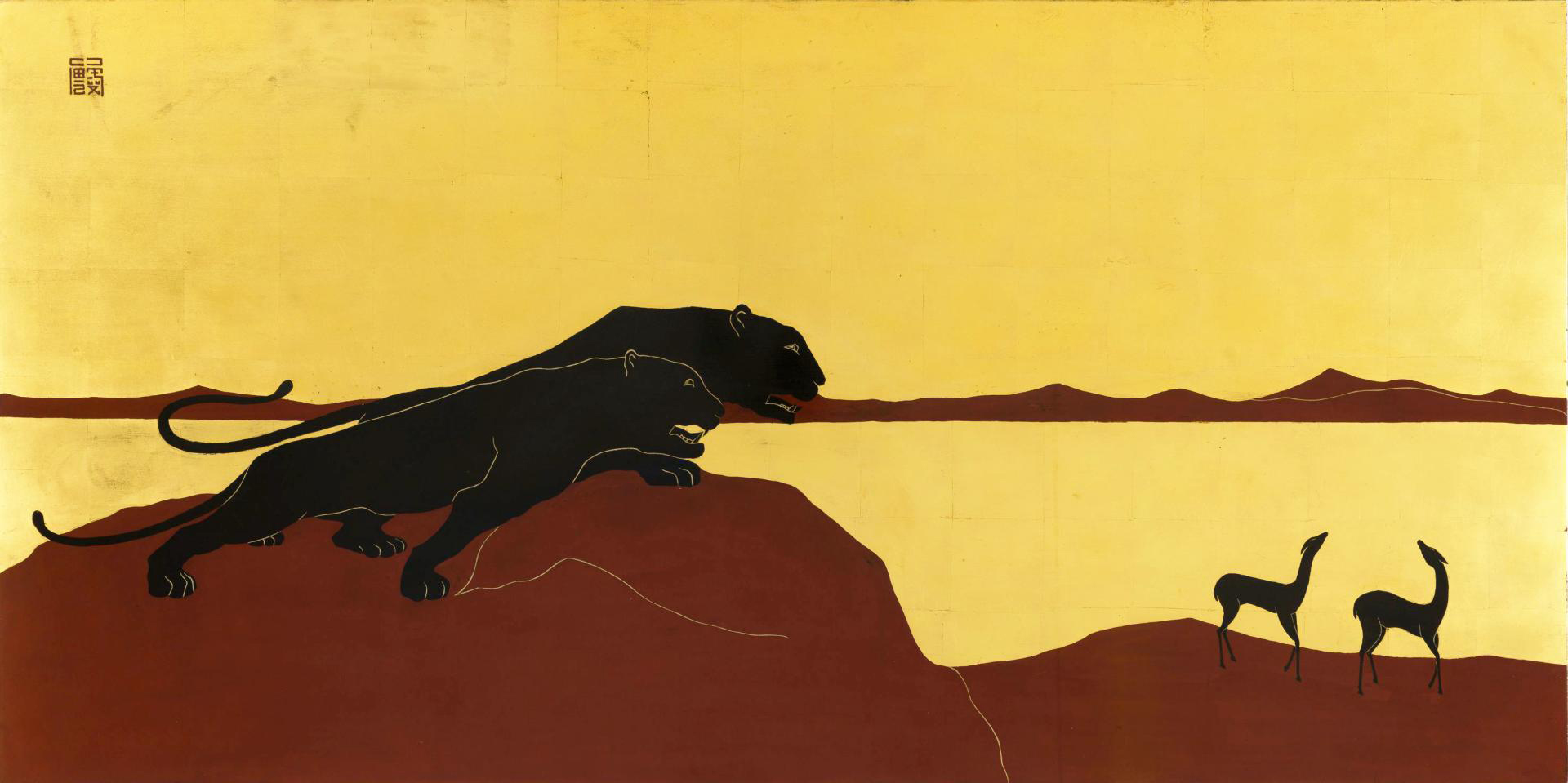 越南漆艺的复兴 本次展览回顾越南漆艺传统和1930年代漆画的诞生，主要展品包括两幅漆艺画作、一幅大型漆艺镶板画、一幅以漆器为主要装饰的庙宇风景画和一副对联。20世纪初期，法国在越南开设了首批高等美术学校，在传播西方艺术的同时，包括漆艺在内的诸多传统艺术也再次进入学生们的视野。结合新的创作理念，一度沉寂的漆艺以「漆画」的形式得到复兴，本展即展出一批当时创作的漆画作品。