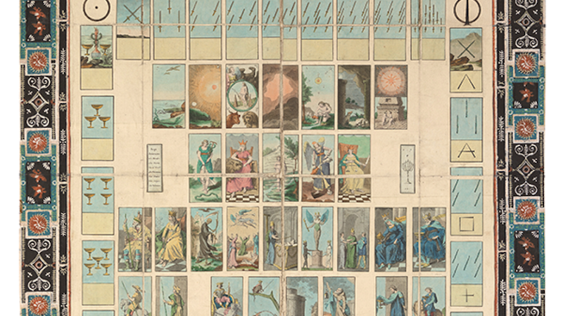 塔罗牌：起源与后世 作为探索的工具、艺术灵感的源泉和反主流文化的象征，塔罗牌一直是关于命运、创造力，以及身份的塑造者。展览“塔罗牌：起源与后世”展示了塔罗牌的悠久历史，探索其起源，以及在艺术家、神秘主义者和作家手中经历的演变。