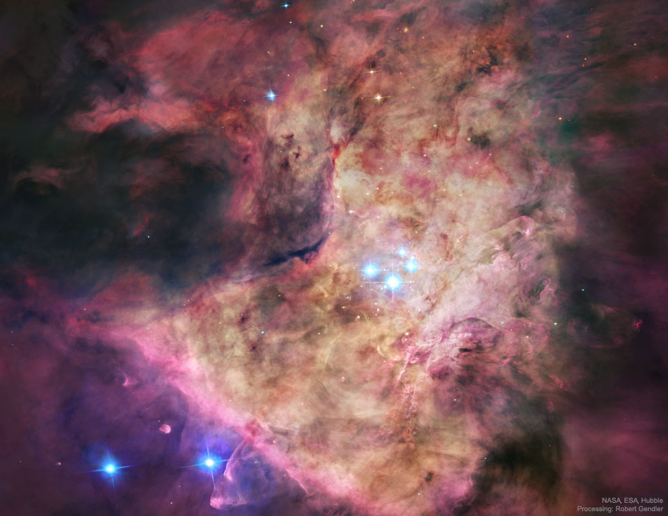 猎户座星云中心的四边形星团