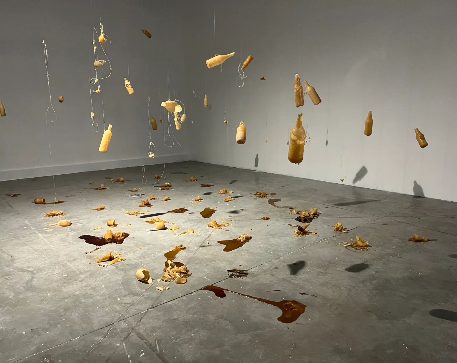 Andrea Chung, “The Wailing Room” (2024), sugar, sound, and resin (photo Francess Archer Dunbar/Hyperallergic)