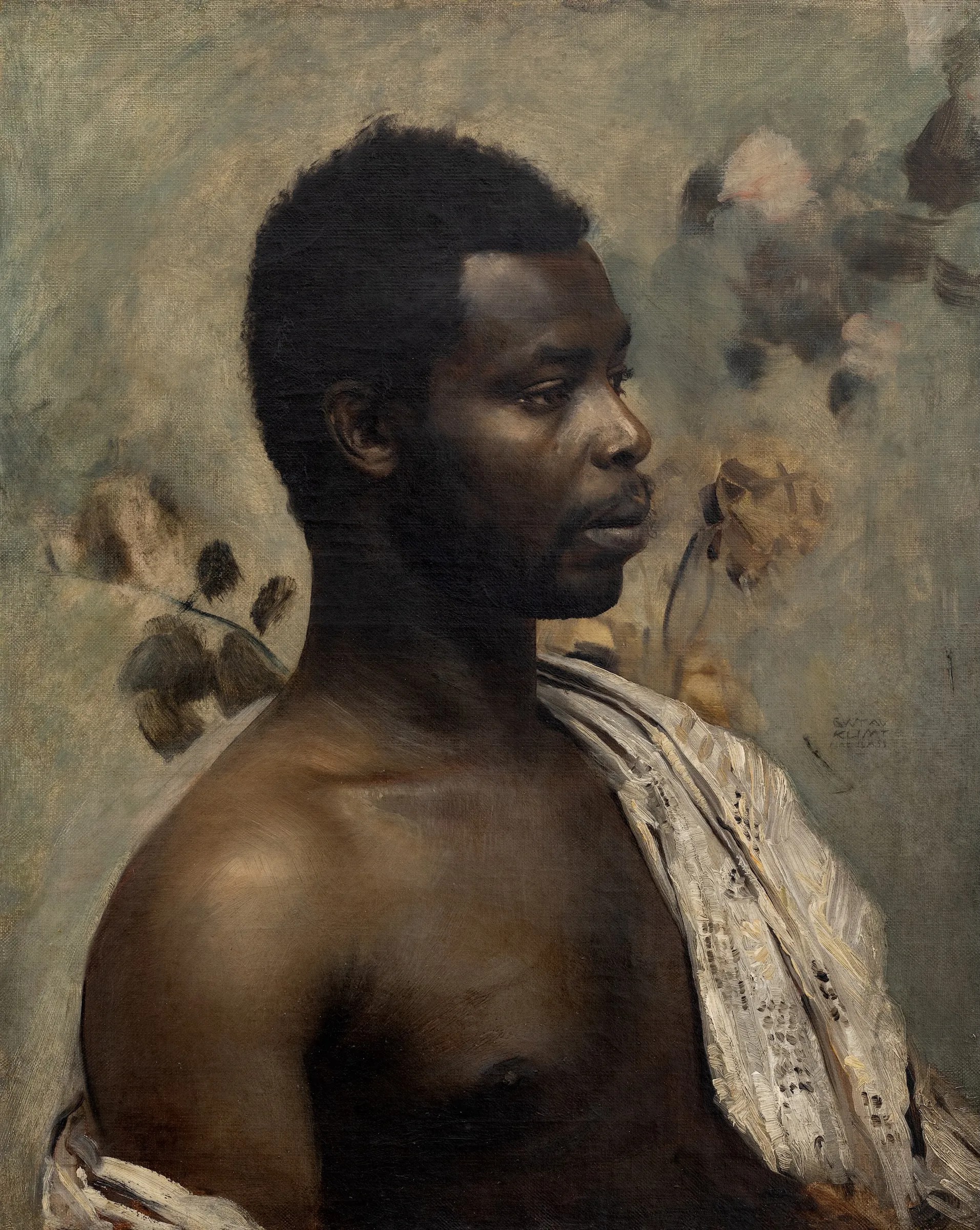 Gustav Klimt’s portrait of Prince William Nii Nortey Dowuona (1897) (image courtesy Wienerroither and Kohlbacher)