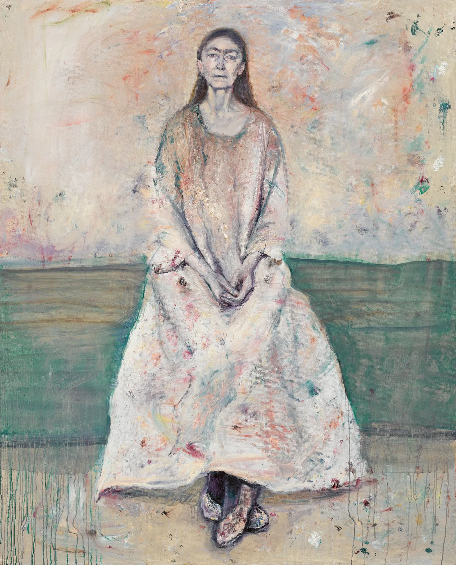 Celia Paul, “Painter Seated in her Studio” (2023) from Celia Paul: Works 1975–2025 (MACK, 2025)