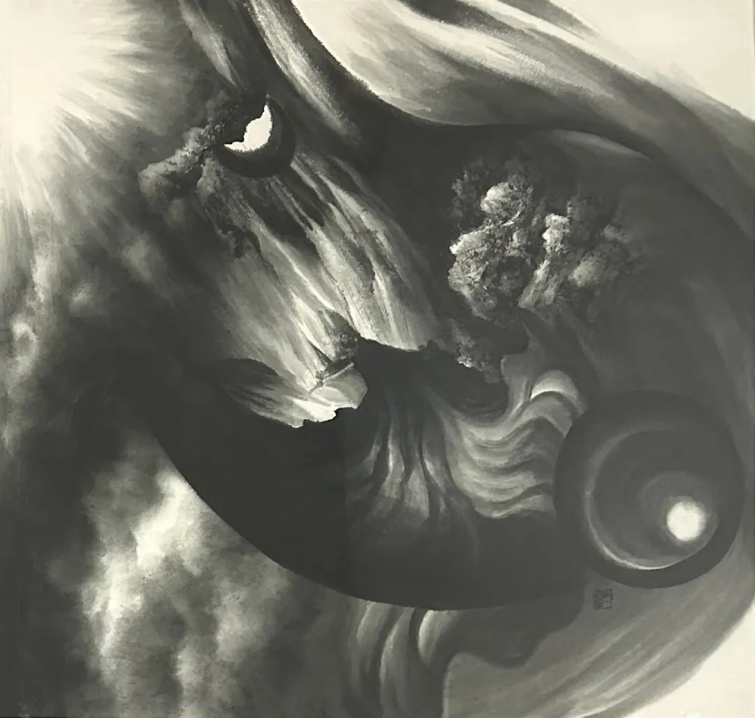 姬子 《万象垂范》 95x90cm 纸本水墨 2010