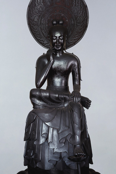 国宝·菩萨半跏像（传如意轮观音），飞鸟时代（7世纪），奈良·中宫寺（5月20日-6月15日展出）