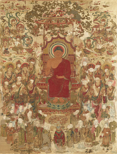 国宝·刺绣释迦如来说法图 中国・唐或飞鸟时代（7世纪） 奈良国立博物馆 （4月19日-5月18日展出）