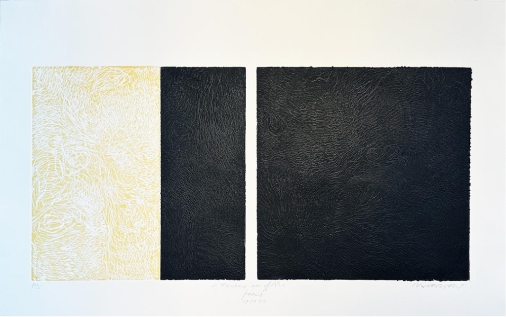 弗兰科·马洛克，《火》，蚀刻及凹版版画，70×50 cm，2022