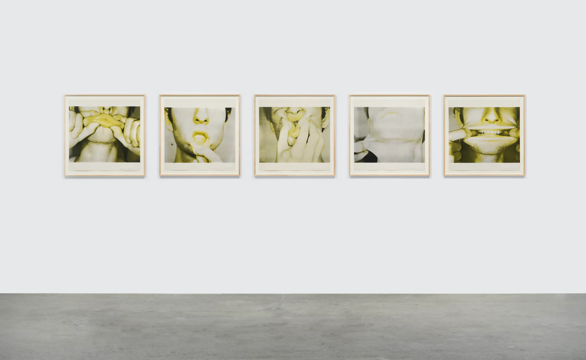 Bruce Nauman, Studies for Holograms (1970), suite of five screenprints