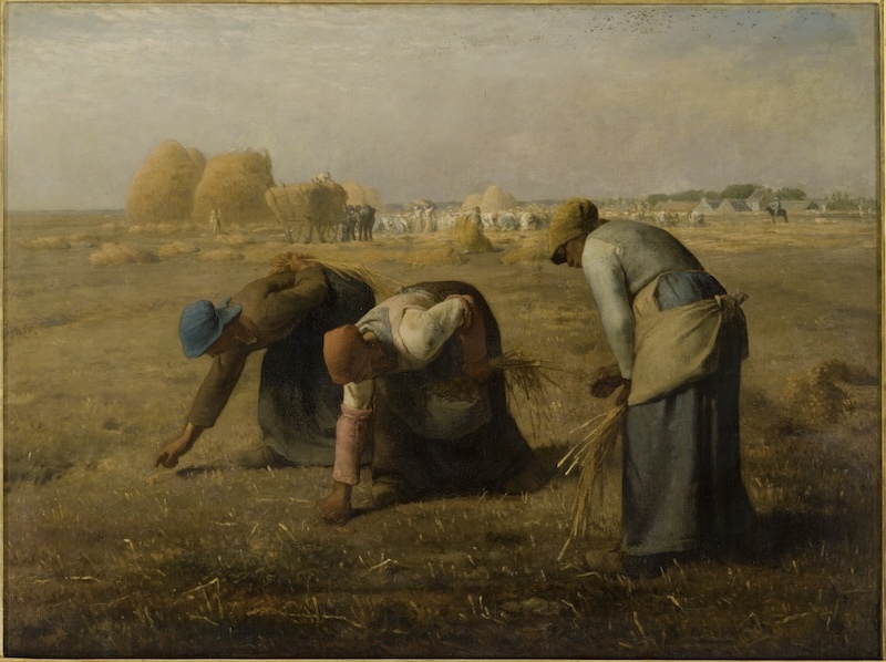 让-弗朗索瓦·米勒《拾穗者》1857，布面油画 © photo: Musée d’Orsay, Dist. RMN-Grand Palais / Patrice Schmidt