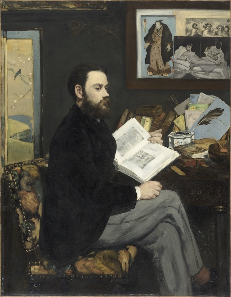 爱德华·马奈《埃米尔·左拉》1868，布面油画© photo : GrandPalaisRmn (Musée d’Orsay) / Patrice Schmidt