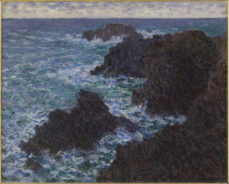 克劳德·莫奈《贝勒岛荒野海岸的岩石》1886，布面油画© photo : Musée d’Orsay, Dist. RMN-Grand Palais / Patrice Schmidt