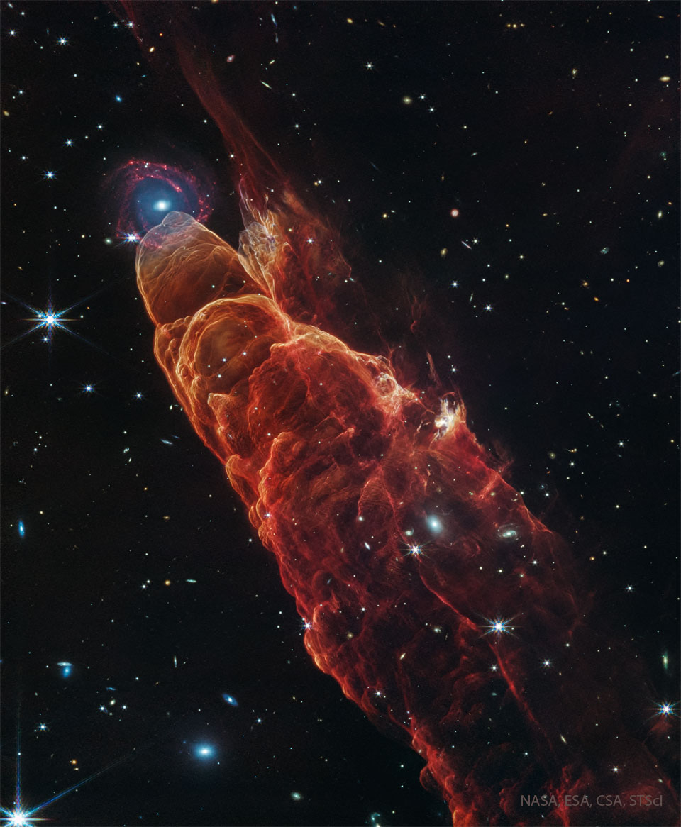 HH 49：韦布望远镜拍摄的星际喷流