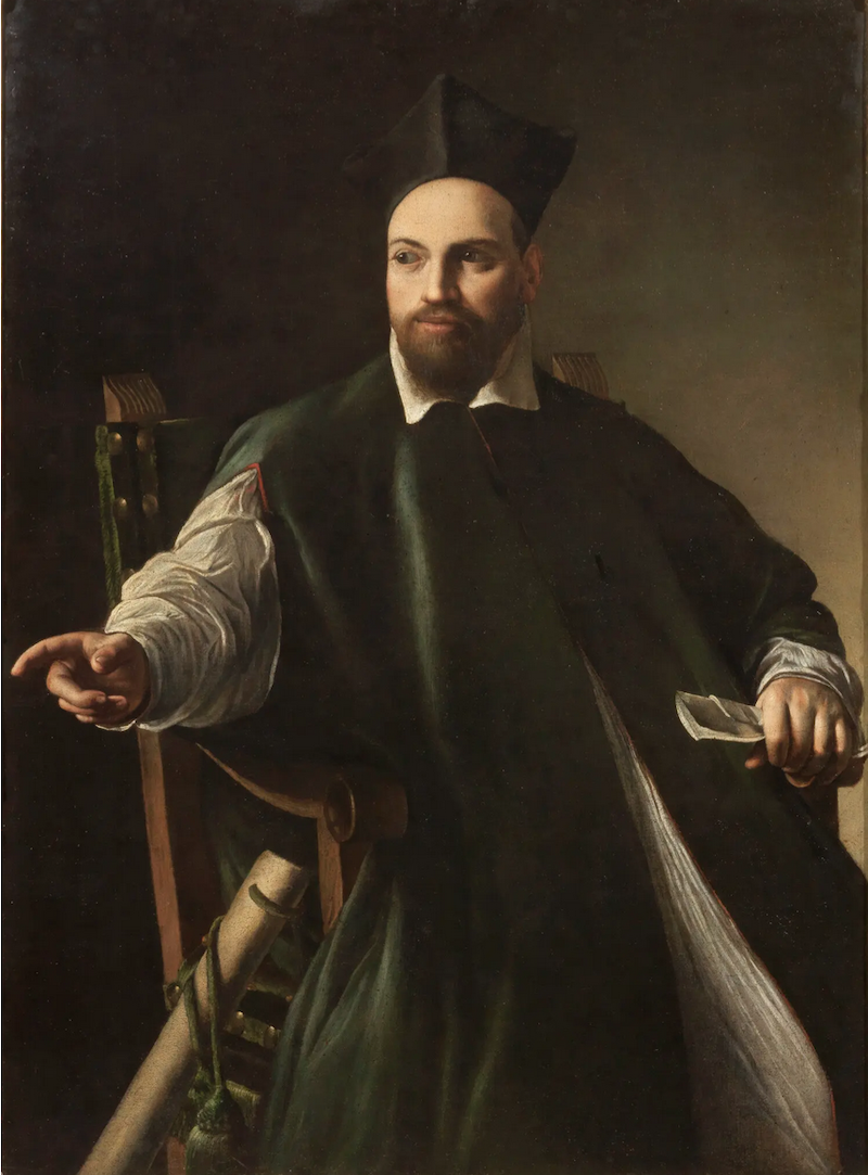 去年公开的一幅卡拉瓦乔画作《马菲奥·巴尔贝里尼肖像》