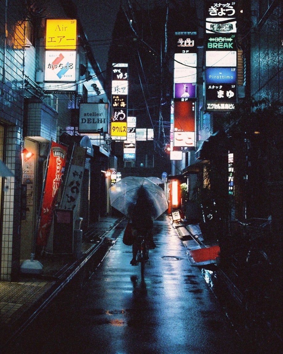 夜晚的东京街头，摄影师Angelo胶片影像