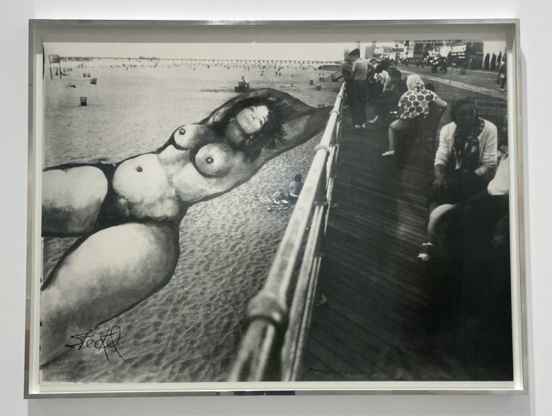 Anita Steckel, “Giant Women on New York (Coney Island)” (1973), silver gelatin print