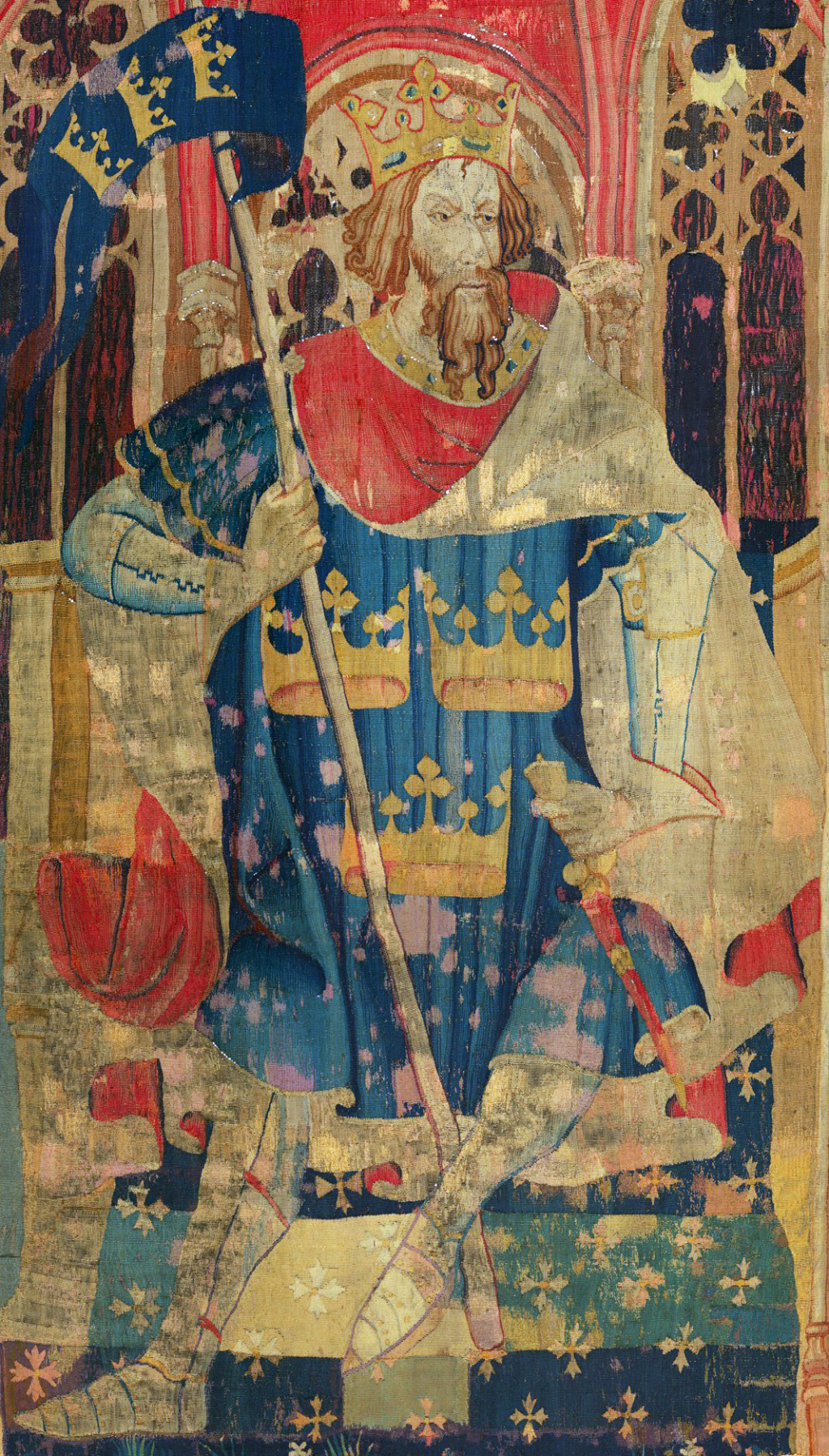 亚瑟王，绘于约1385年。