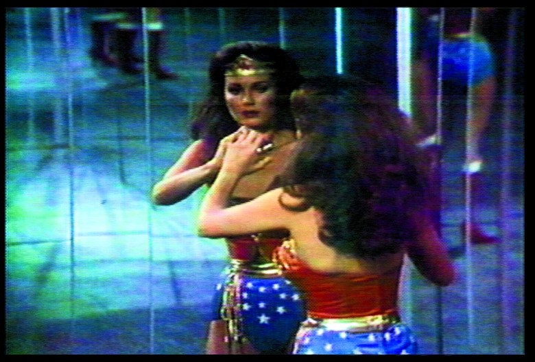 Still from Dara Birnbaum’s “Technology/Transformation: Wonder Woman” (1978–79) (image courtesy Marian Goodman Gallery)