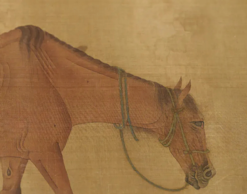 元 任仁发 二马图卷（局部）