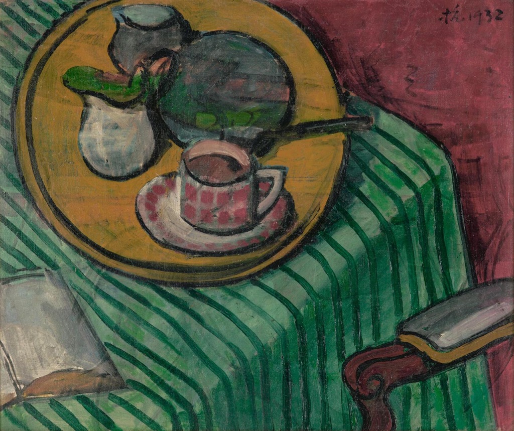 刘抗，《早餐》，1932年，油画，图：新加坡国家美术馆